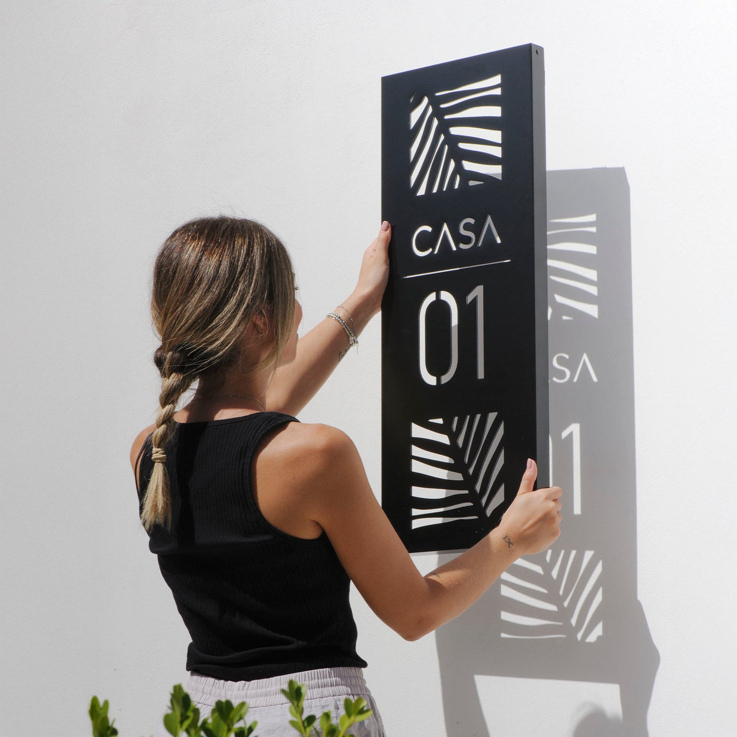 Numero in alluminio retroilluminato: Ode