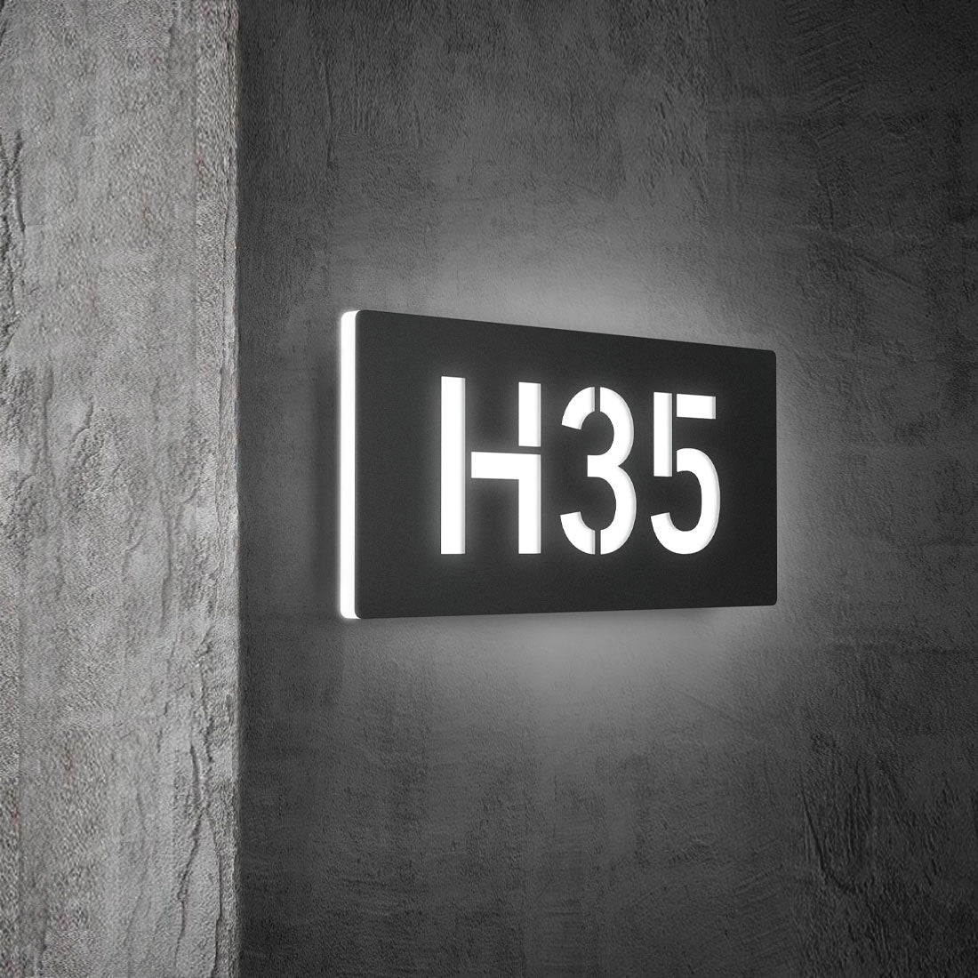 Numero civico luminoso Lux Horizontal