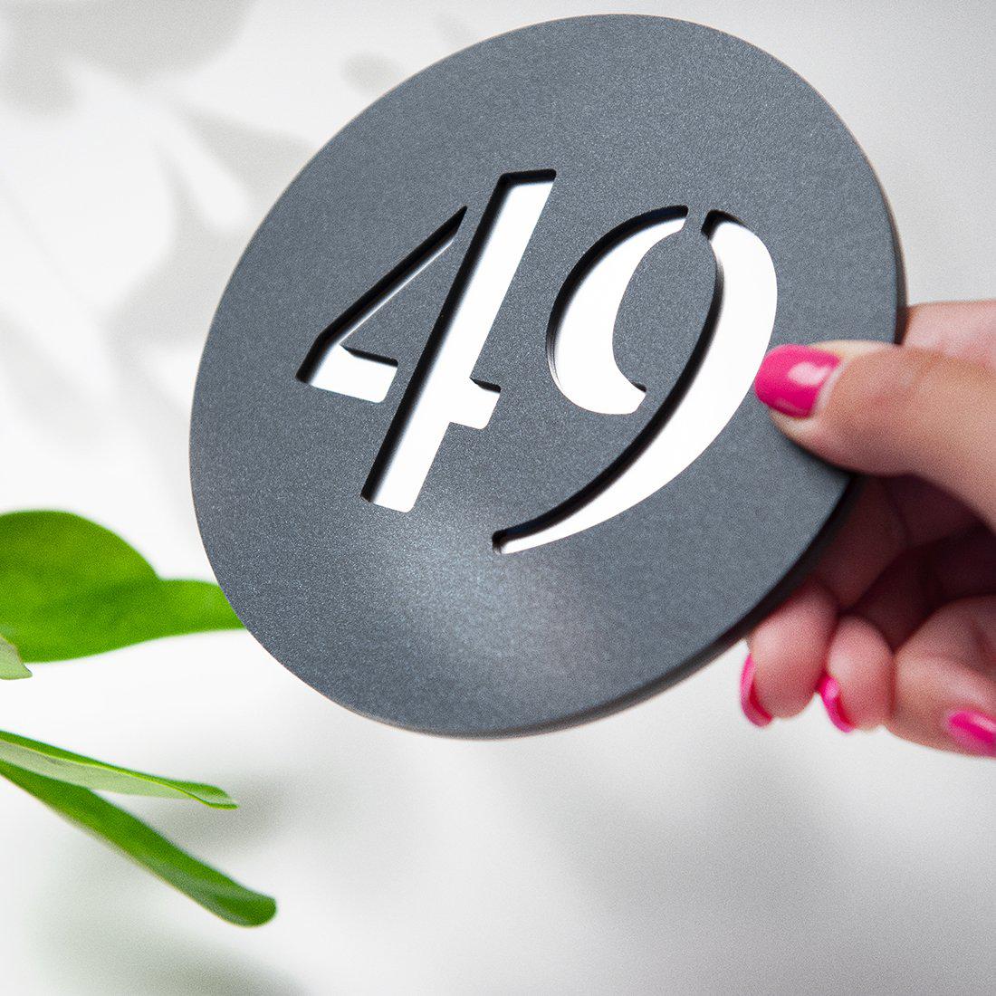 Numero civico personalizzato forma rotonda | NumberFix