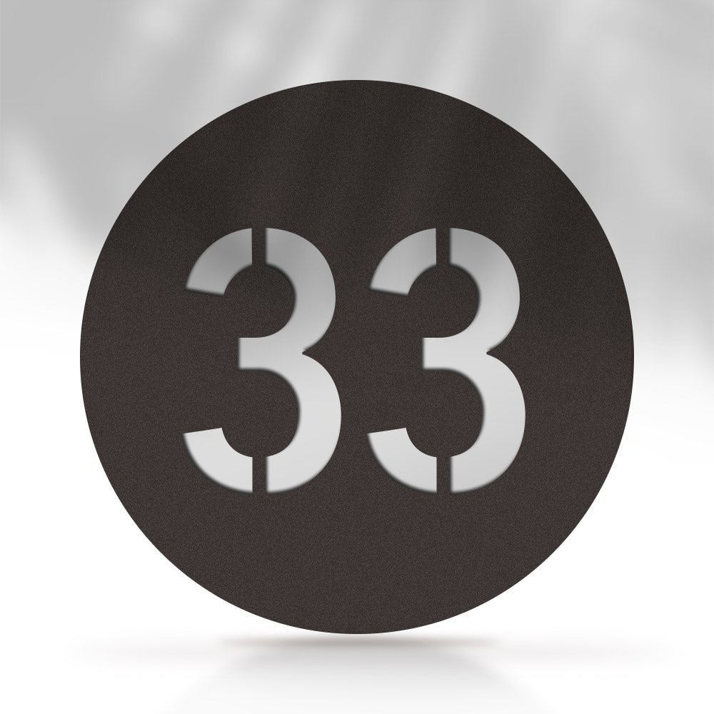 Numero civico personalizzato forma rotonda | NumberFix