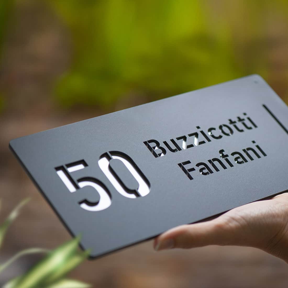 Numero Civico e nome della Famiglia