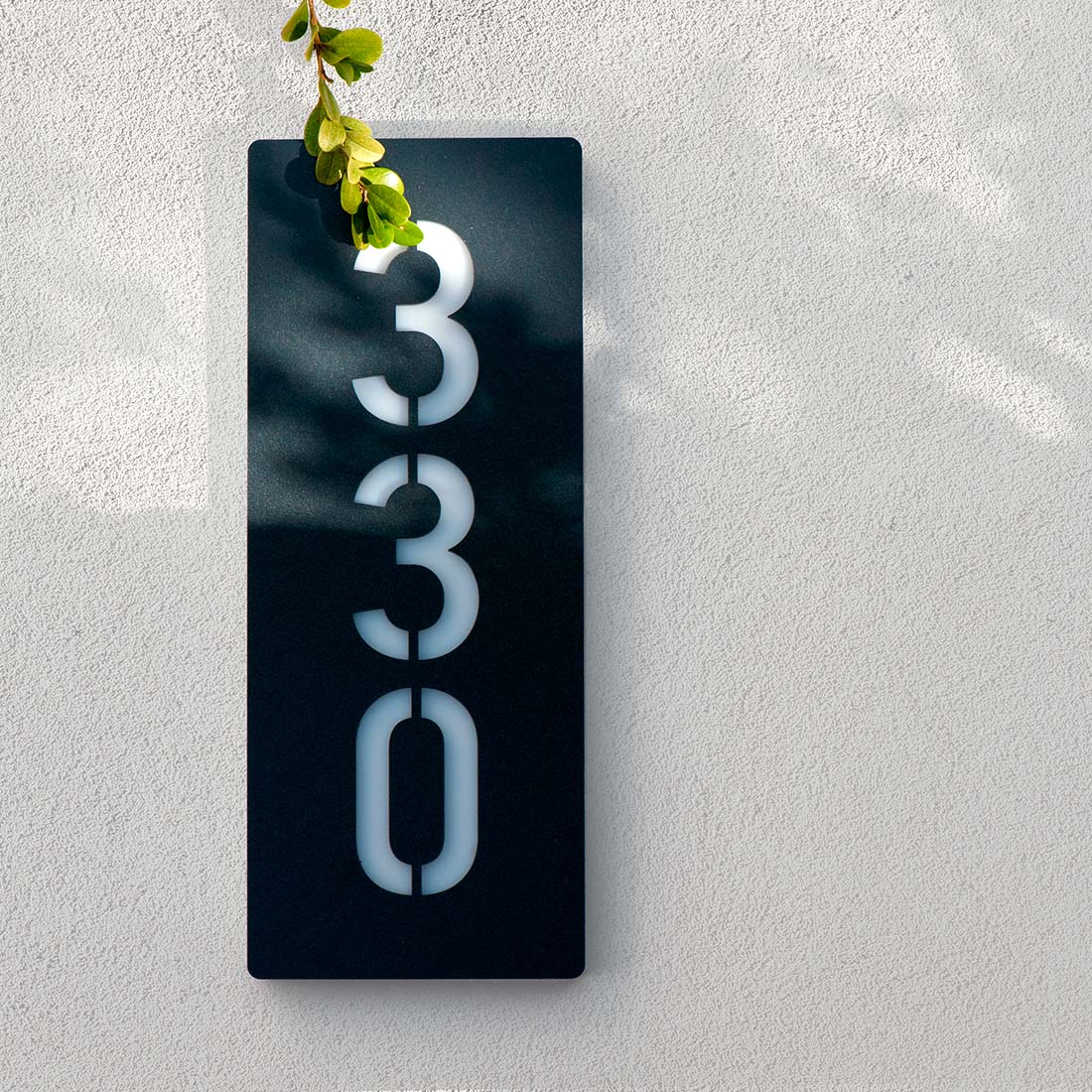 Numero civico luminoso modello Lux M1 per esterno