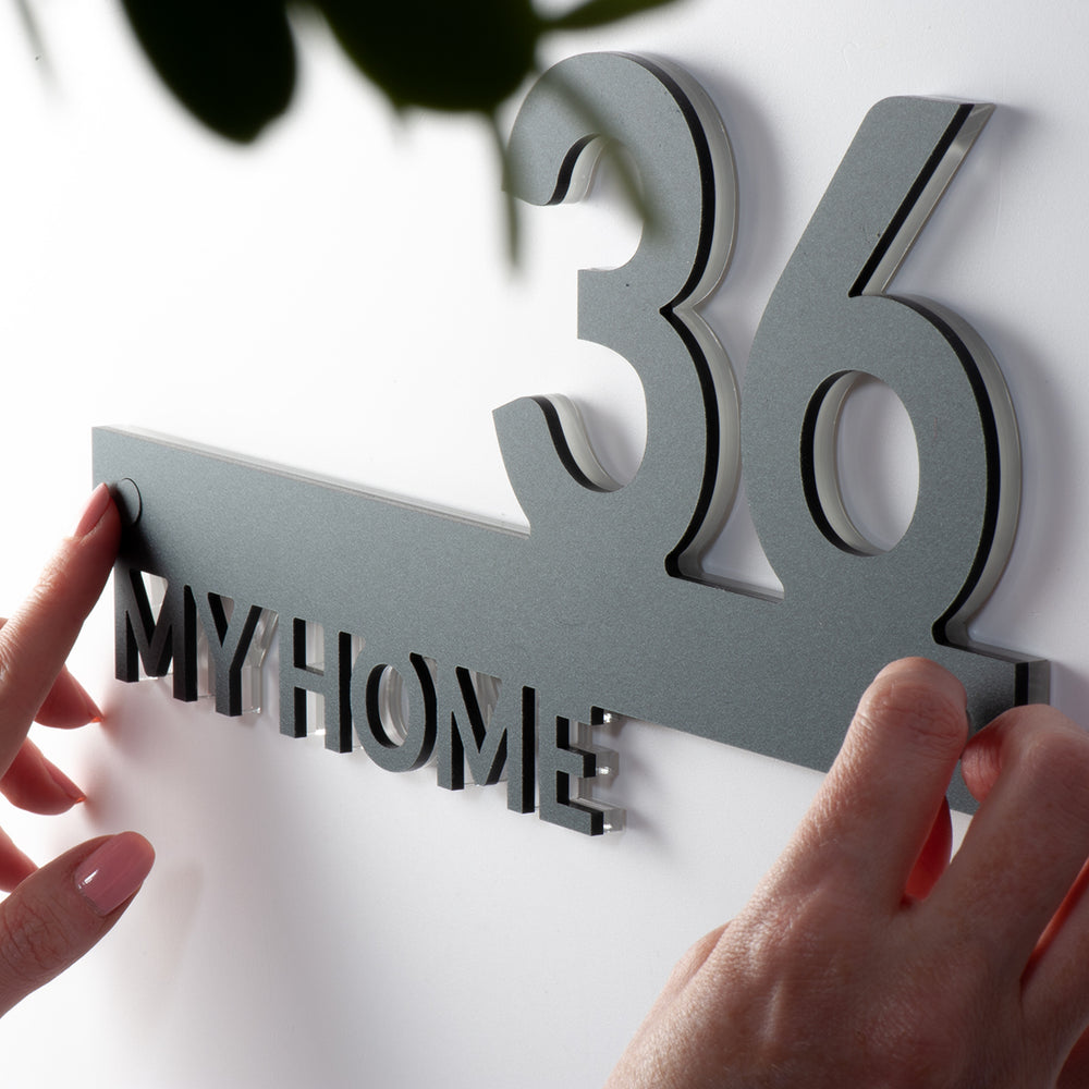 Personalized house numbers, modern