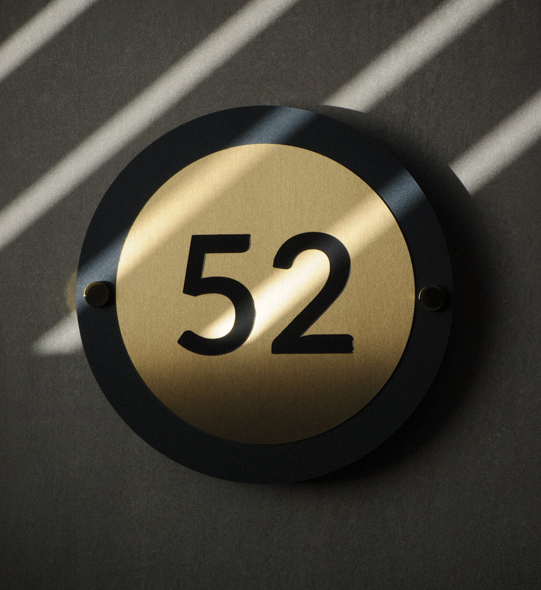 Targhetta numero civico in ottone