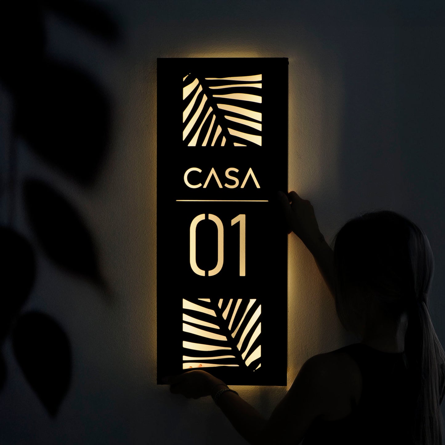 Numero in alluminio retroilluminato: Ode