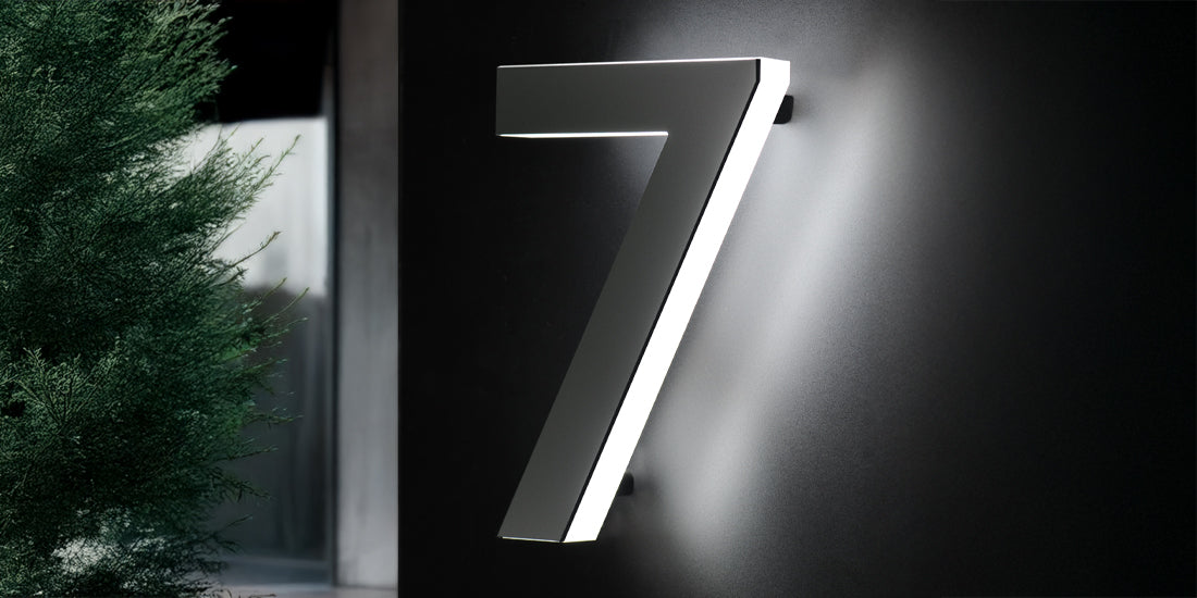 Numero civico luminoso 3D