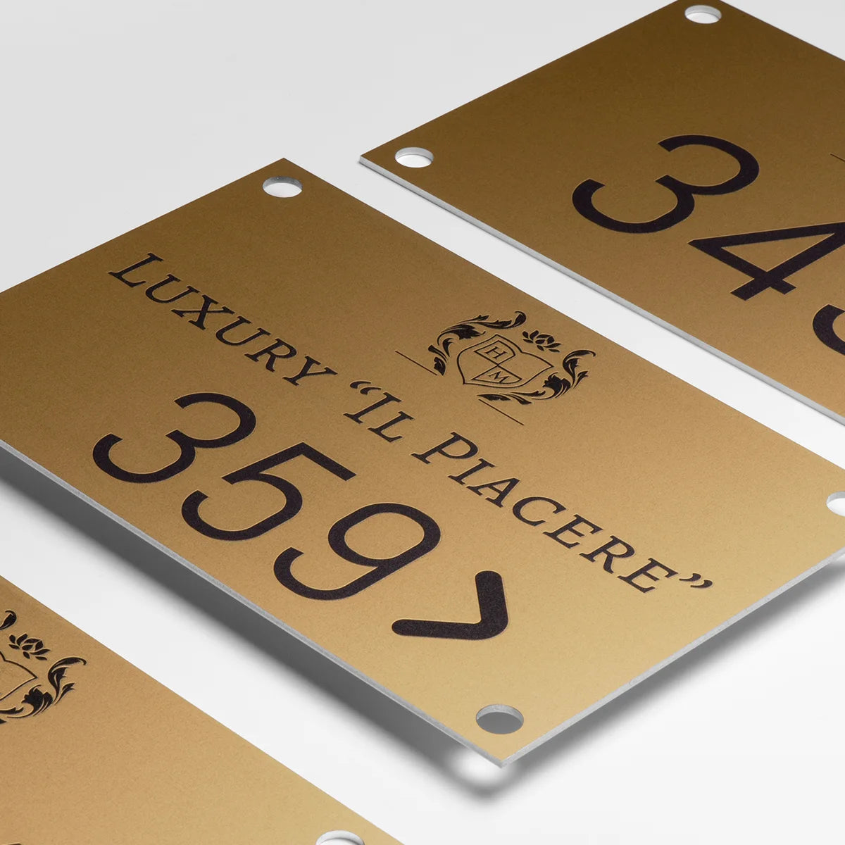 Numeri camera hotel in alluminio