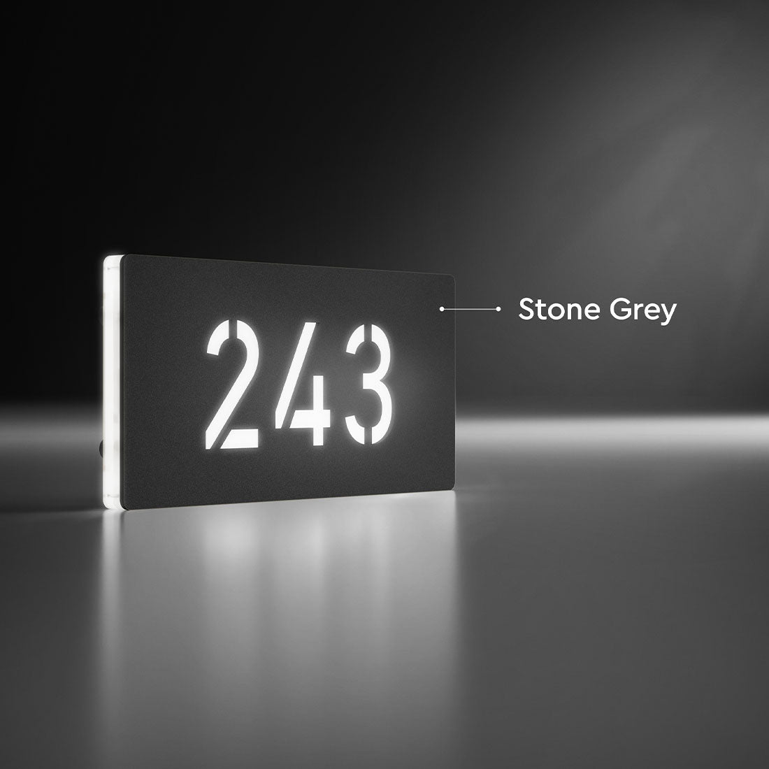 
                  
                    Numero civico luminoso: Lux Horizontal Stone Grey
                  
                