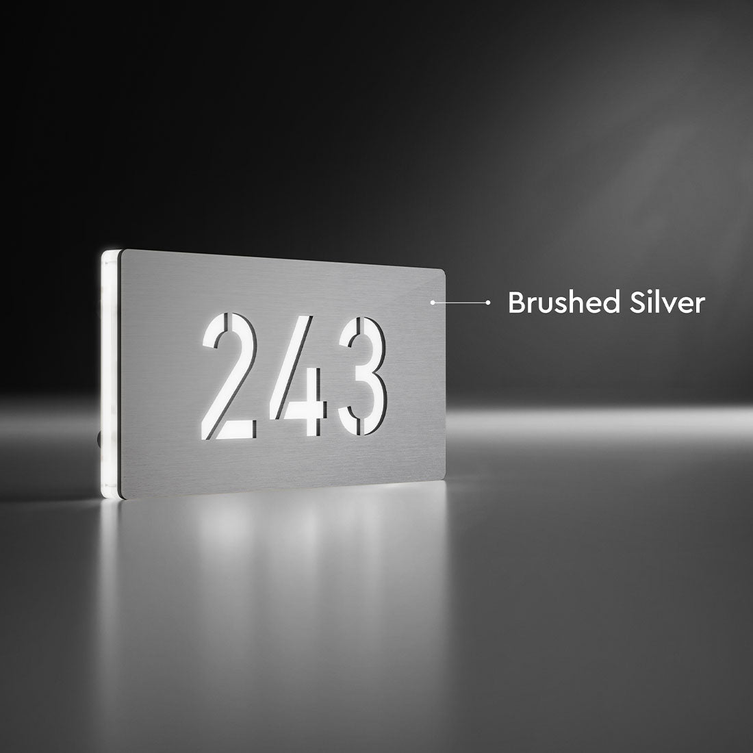 
                  
                    Numero civico luminoso: Lux Horizontal Silver
                  
                