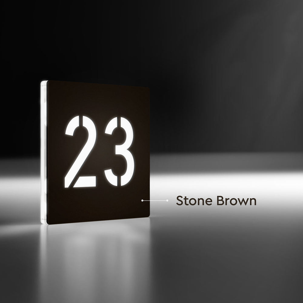 
                  
                    Numero civico luminoso: Stone Brown
                  
                