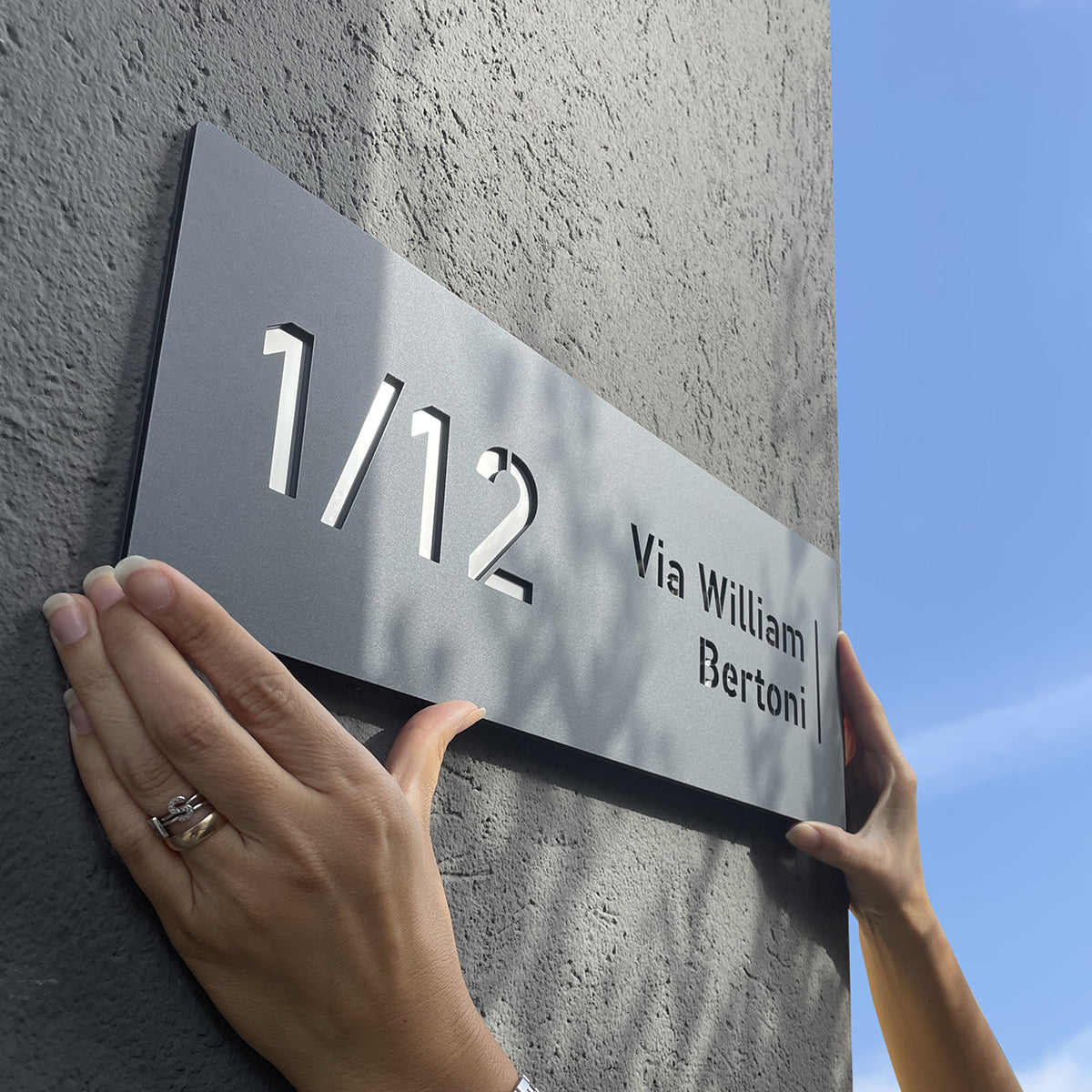 Placas personalizadas con números de casa, placas con números de puerta para  pared, placas con nombre de casa para placas de puertas exteriores -   España