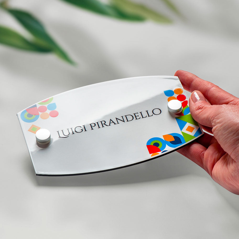 Numero civico in alluminio modello Larimar 001